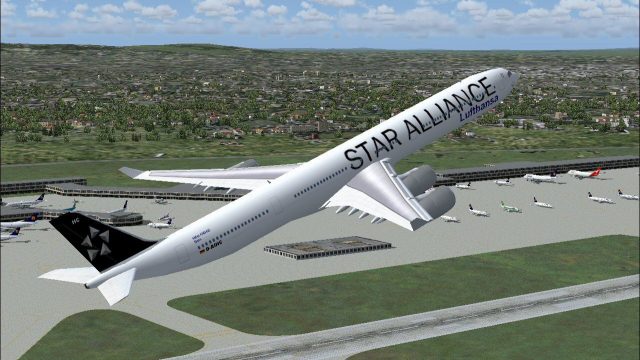 Screenshot 1 — Lufthansa Airbus A340-642