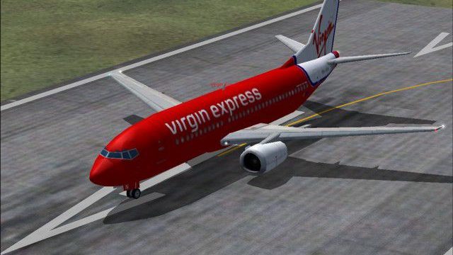 Screenshot 1 — Virgin Express Boeing 737-300 (NC)