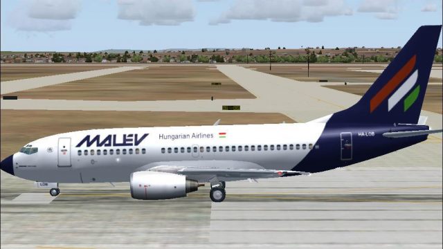 Screenshot 1 — Malev Boeing 737-7Q8