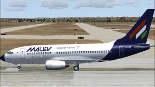 Screenshot 1 — Malev Boeing 737-7Q8