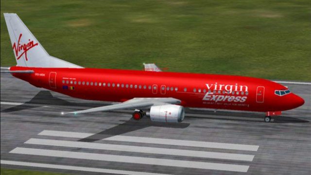 Screenshot 1 — Virgin Express Boeing 737-400 OO-VEK