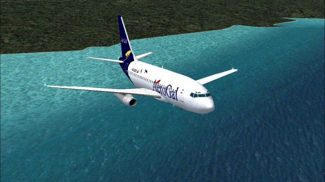 Screenshot 1 — AeroGal Boeing 737-200 HC-CED