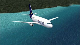 Screenshot 1 — AeroGal Boeing 737-200 HC-CED