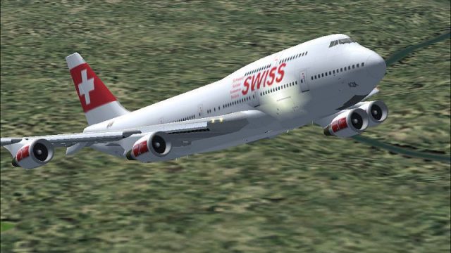 Screenshot 1 — Swiss Boeing 747-400
