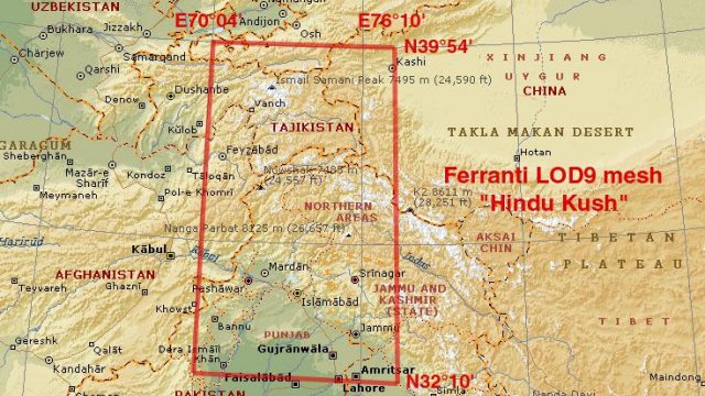 Screenshot 1 — Himalayas LOD9 Base Mesh - Hindu Kush