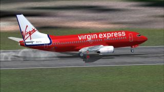 Screenshot 6 — Virgin Express Boeing 737-300 OO-LTU