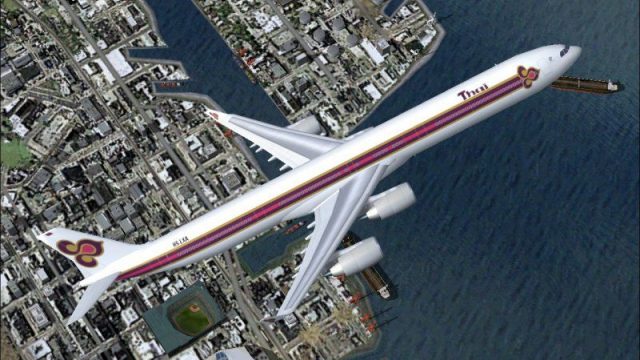 Screenshot 1 — Thai Airways Airbus A340-600 HS-LXA
