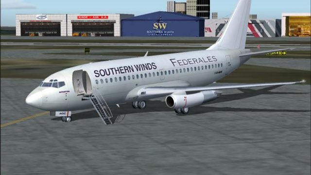 Screenshot 1 — Southern Winds LAFSA Boeing 737-200 LV-AGC