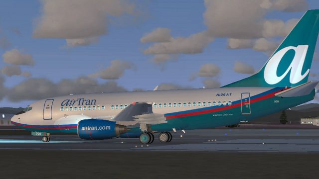 Screenshot 1 — AirTran Boeing 737-700