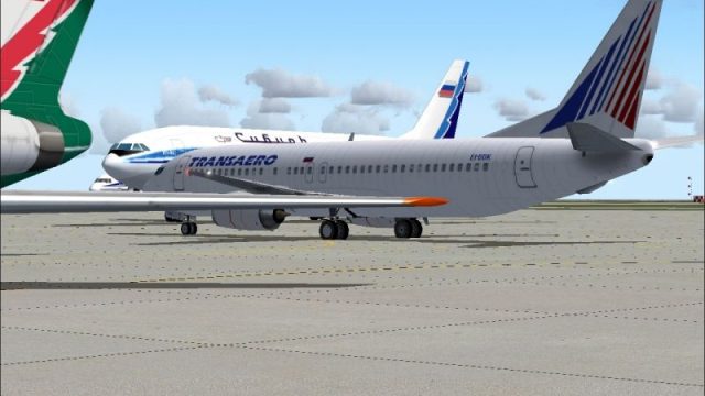 Screenshot 1 — Transaero Boeing 737-400 EI-DDK