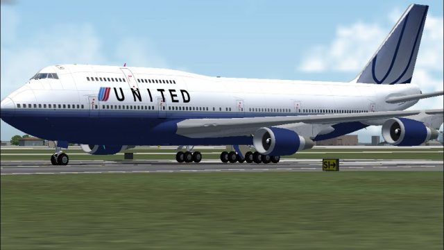Screenshot 1 — United Airlines Boeing 747-400 N168UA
