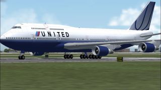 Screenshot 1 — United Airlines Boeing 747-400 N168UA