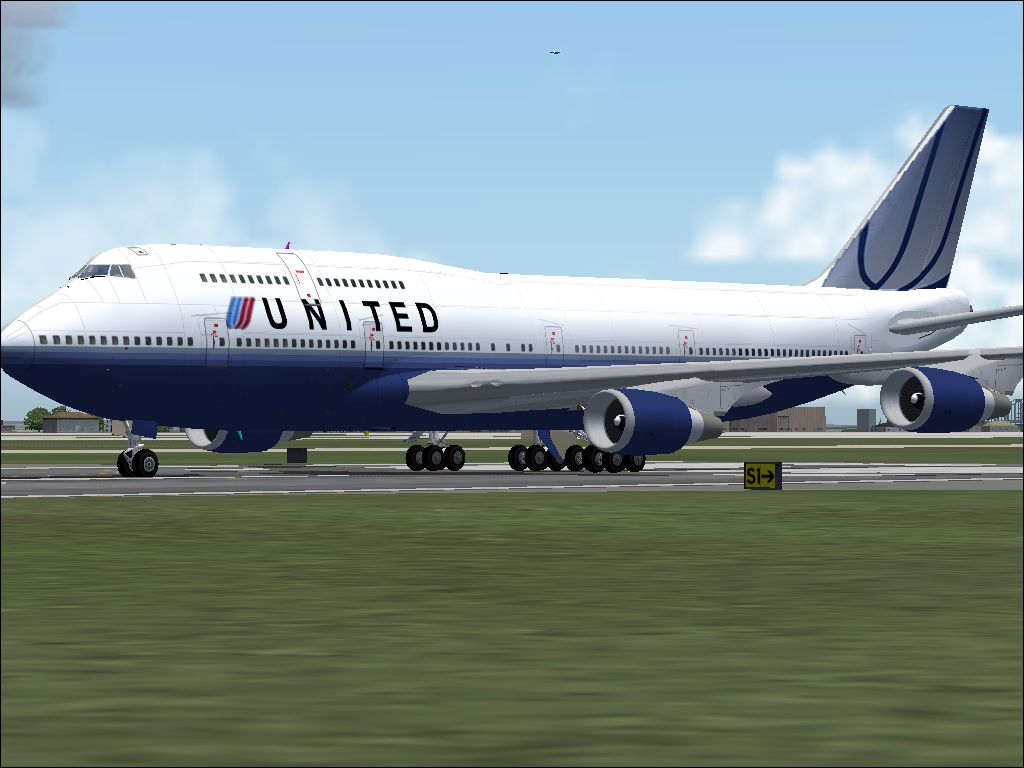 United Airlines Boeing 747-400 N168UA for FS2004
