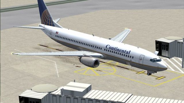 Screenshot 1 — Continental Boeing 737-800 Textures