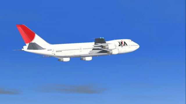 Japan Asia Airways Boeing 747-246 JA8129 for FS2004