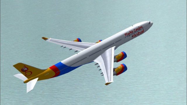 Screenshot 1 — FlyAir London Airbus A340-500