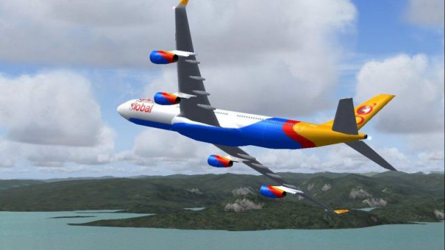 Screenshot 1 — FlyAir London Airbus A340-300