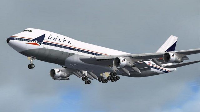 Screenshot 1 — Delta Airlines Boeing 747-200 (OC)