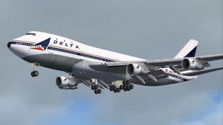 Screenshot 1 — Delta Airlines Boeing 747-200 (OC)