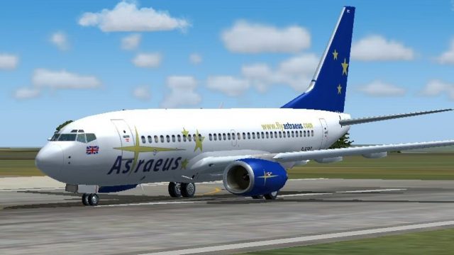Screenshot 1 — Astraeus Boeing 737-700 G-STRC