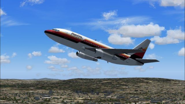 Screenshot 1 — AirCal Boeing 737-200