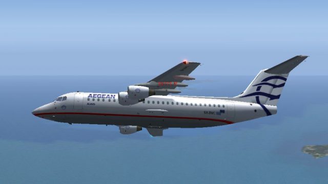 Screenshot 1 — Aegean Airlines BAe 146/RJ85