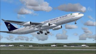 Screenshot 1 — Saudi Arabian Airlines A340-300 HZ-AZA