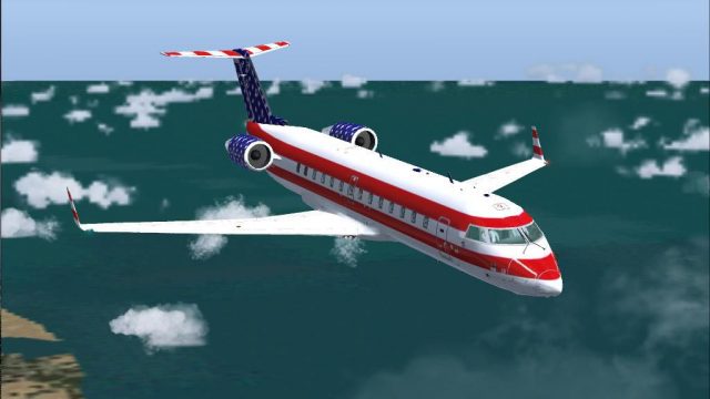 Screenshot 1 — Fourth of July Bombardier CRJ-200LR