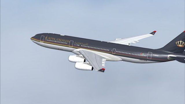 Screenshot 1 — Royal Jordanian Airbus A340-200 F-OHLQ