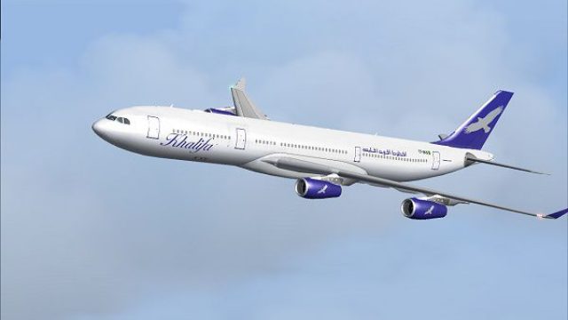 Screenshot 1 — Khalifa Airways Airbus A340-313E 7T-VKN
