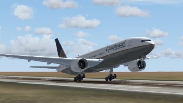 Screenshot 1 — Continental Airlines Boeing 777-200ER