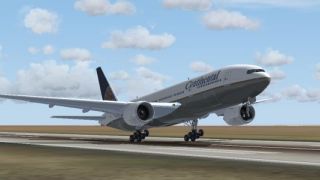 Screenshot 1 — Continental Airlines Boeing 777-200ER
