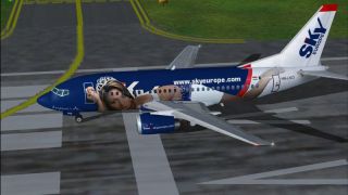 Screenshot 1 — Sky Europe Boeing 737-500