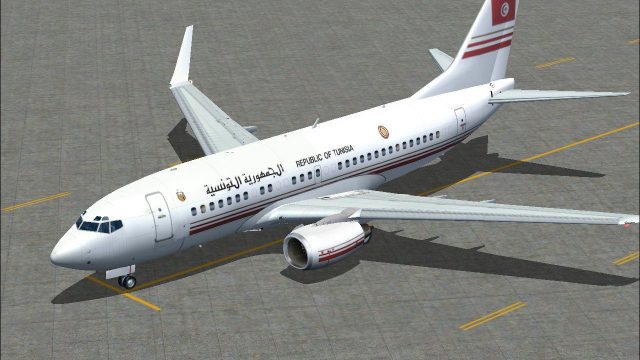 Screenshot 1 — Tunisian Government BBJ