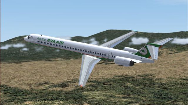 Screenshot 1 — Eva Air McDonnell Douglas MD-90-30 B17916