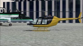 Screenshot 1 — Bell 206 Black/Gold Textures