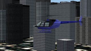 Screenshot 1 — Bell 206 Blue/Black Textures