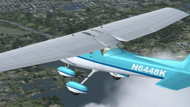Screenshot 1 — Light Blue And White Cessna 152
