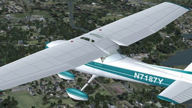 Screenshot 1 — Blue And White Cessna 152