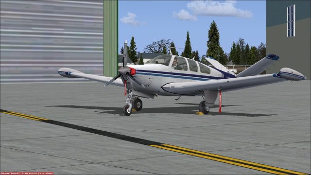 Screenshot 1 — Carenado Beechcraft V35B Bonanza Damage Mod V1.0
