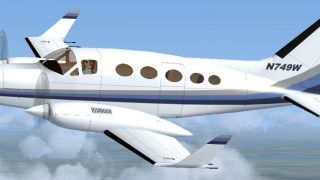 Screenshot 3 — Blue And White Cessna 414A Chancellor