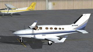 Screenshot 2 — Blue And White Cessna 414A Chancellor