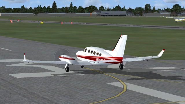 Screenshot 1 — Red/White Cessna 414 Chancellor