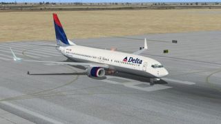 Screenshot 1 — Boeing 737-800 Delta Textures