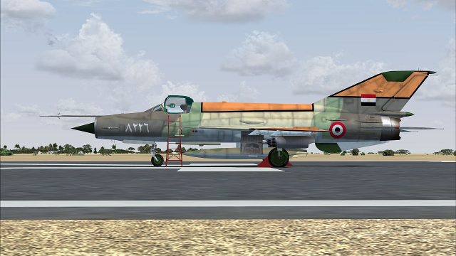 Screenshot 1 — MiG-21MF Egypt Air Force War Scheme