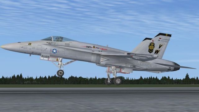 Screenshot 1 — US Marines VMFA-314 F/A-18A Hornet