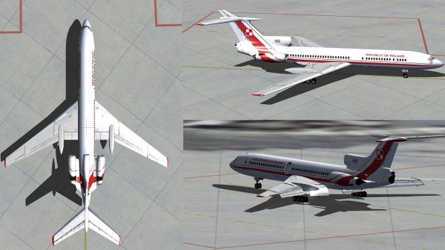 Screenshot 1 — Polish Air Force 36 Tu-154M