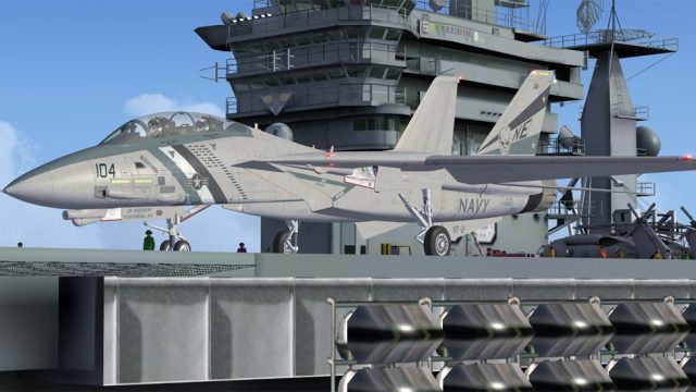 Screenshot 1 — US Navy Grumman F-14 Tomcat A/C 104 "Go Navy"