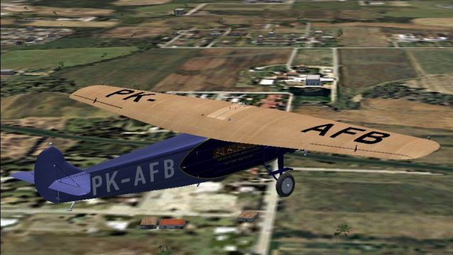 Screenshot 1 — KNILM Fokker F.VIIb/3m PK-AFB Textures only