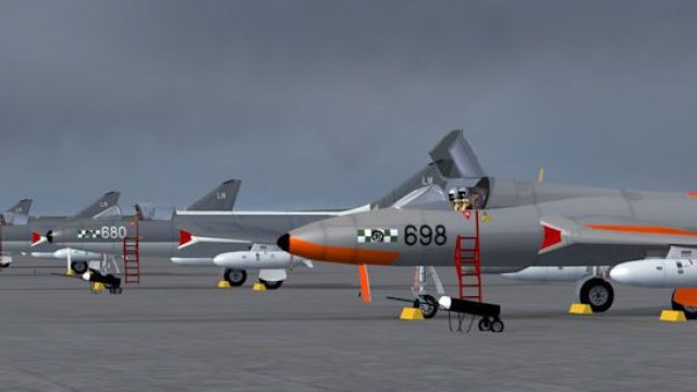 Screenshot 1 — Royal Navy Hawker Hunter Flight Lines